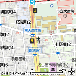 愛知県名古屋市瑞穂区瑞穂通1丁目37周辺の地図