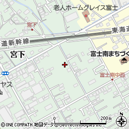 静岡県富士市宮下228周辺の地図