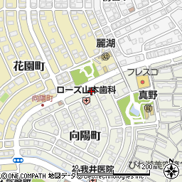 滋賀県大津市向陽町15-1周辺の地図