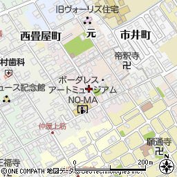 滋賀県近江八幡市博労町（中）周辺の地図