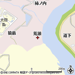 愛知県豊田市枝下町荒瀬周辺の地図