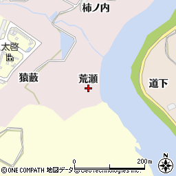 愛知県豊田市枝下町（荒瀬）周辺の地図