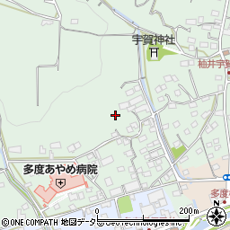 三重県桑名市多度町柚井周辺の地図
