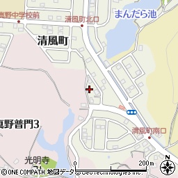 滋賀県大津市清風町13-3周辺の地図