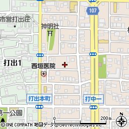 愛知県名古屋市中川区打中1丁目160周辺の地図