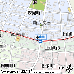 愛知県名古屋市昭和区上山町周辺の地図