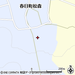 兵庫県丹波市春日町松森464周辺の地図