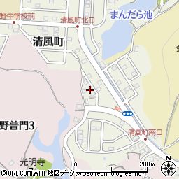 滋賀県大津市清風町13周辺の地図