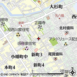 滋賀県近江八幡市魚屋町中22周辺の地図