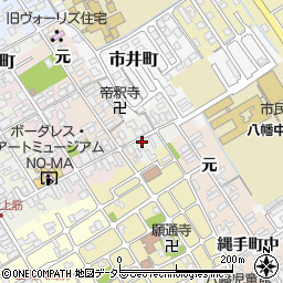 滋賀県近江八幡市鍵之手町9周辺の地図
