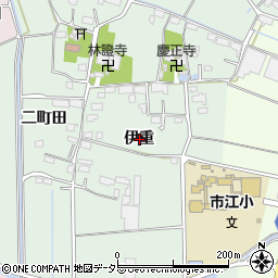 愛知県愛西市西條町伊重周辺の地図