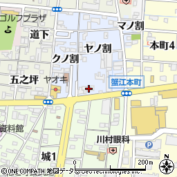 愛知県海部郡蟹江町蟹江本町ヤノ割54-1周辺の地図