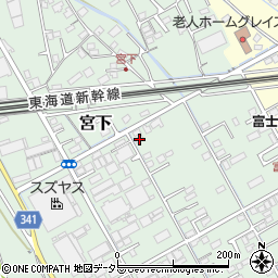 静岡県富士市宮下204周辺の地図