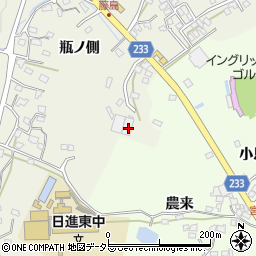 愛知県日進市藤島町長塚周辺の地図