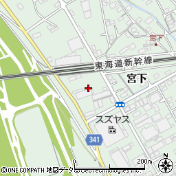 静岡県富士市宮下378周辺の地図
