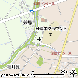 愛知県日進市岩崎町兼場周辺の地図