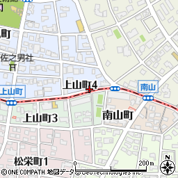 愛知県名古屋市昭和区上山町4丁目周辺の地図