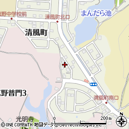 滋賀県大津市清風町13-5周辺の地図