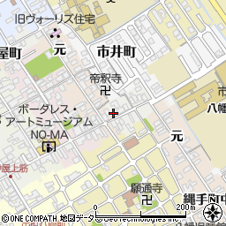滋賀県近江八幡市鍵之手町12周辺の地図