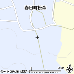 兵庫県丹波市春日町松森581周辺の地図