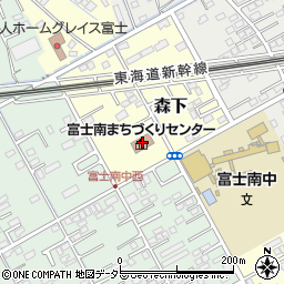 富士市富士南まちづくりセンター周辺の地図