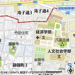 名古屋市立大学　事務局・学生課・国際交流係周辺の地図