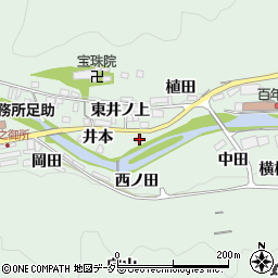 愛知県豊田市足助町門前7-1周辺の地図