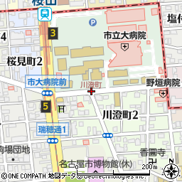 川澄町周辺の地図
