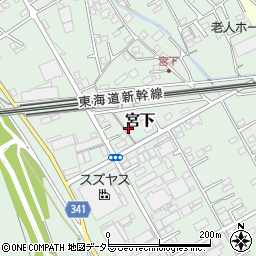 静岡県富士市宮下147周辺の地図