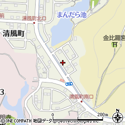 滋賀県大津市清風町4周辺の地図