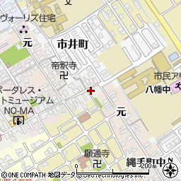 滋賀県近江八幡市鍵之手町4周辺の地図
