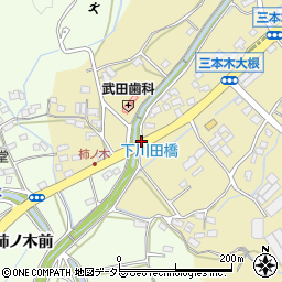 下川田橋周辺の地図