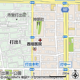 愛知県名古屋市中川区打中1丁目168周辺の地図