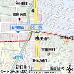 愛知県名古屋市瑞穂区檀渓通周辺の地図