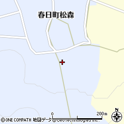 兵庫県丹波市春日町松森536周辺の地図