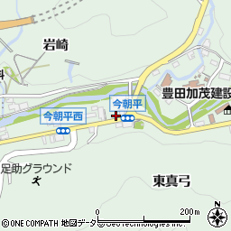 愛知県豊田市足助町八万34-7周辺の地図