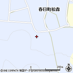 兵庫県丹波市春日町松森593周辺の地図