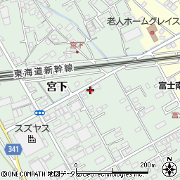 静岡県富士市宮下195周辺の地図