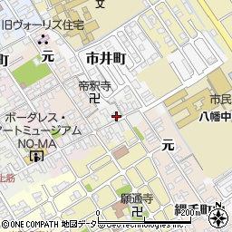 滋賀県近江八幡市鍵之手町15周辺の地図