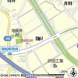 愛知県豊田市御船町登り周辺の地図