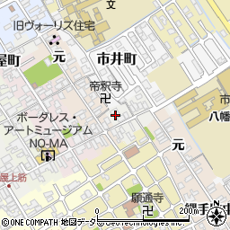 滋賀県近江八幡市鍵之手町14周辺の地図