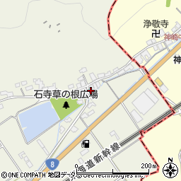 滋賀県近江八幡市安土町石寺172周辺の地図