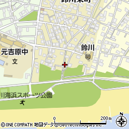静岡県富士市鈴川東町周辺の地図