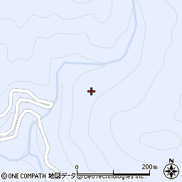 愛知県豊根村（北設楽郡）古真立（一ノ沢）周辺の地図