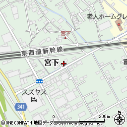 静岡県富士市宮下159周辺の地図
