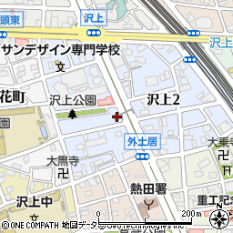 名古屋沢上郵便局 ＡＴＭ周辺の地図