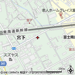 静岡県富士市宮下195-1周辺の地図