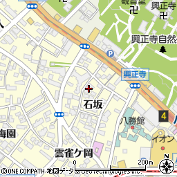愛知県名古屋市昭和区広路町石坂23-4周辺の地図