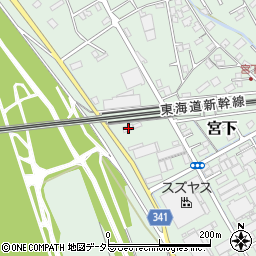 静岡県富士市宮下375周辺の地図