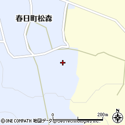 兵庫県丹波市春日町松森21周辺の地図